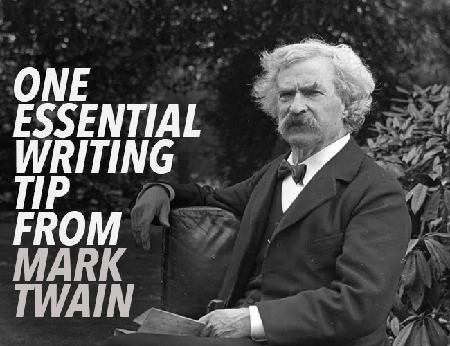 Uma dica essencial de escrita de Mark Twain