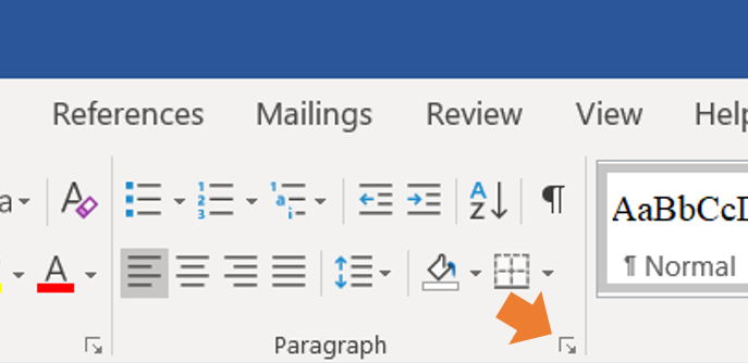 Formato manoscritto: paragrafi 1