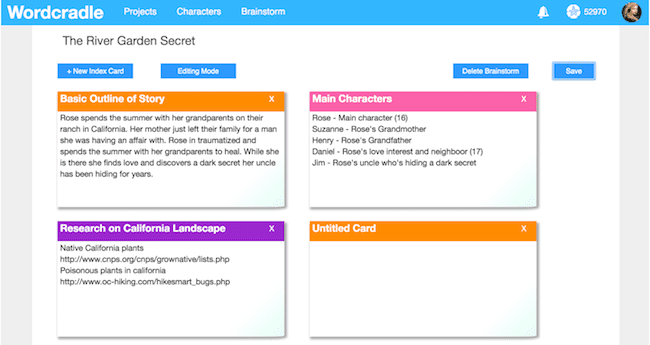 wordcradle character cards