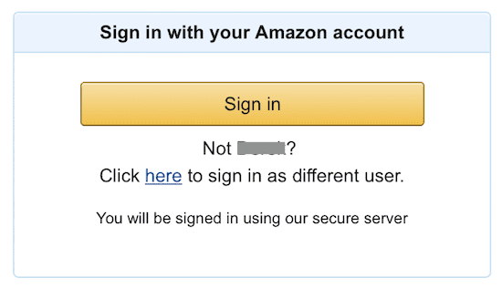 amazon account