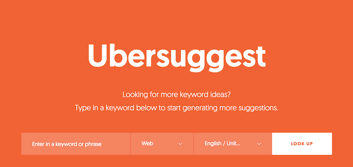 Ubersuggest Google Keyword Tool alternative for free