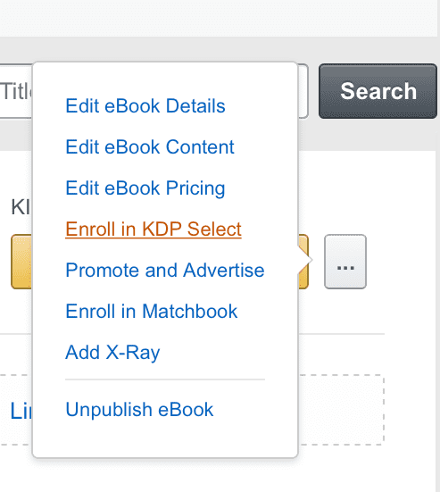 enroll in Amazon KDP Select