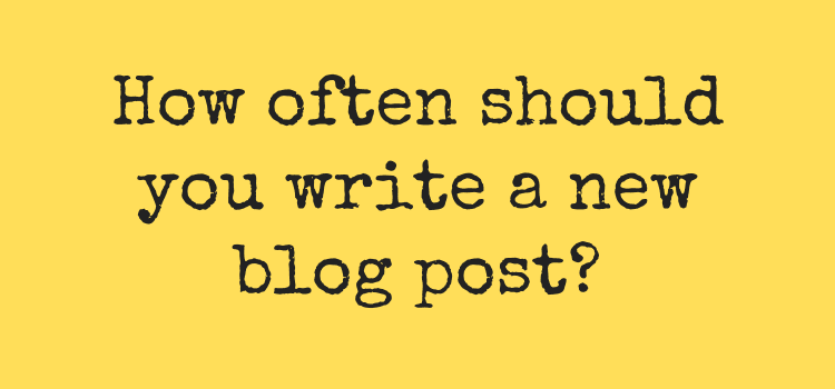 write new blog posts