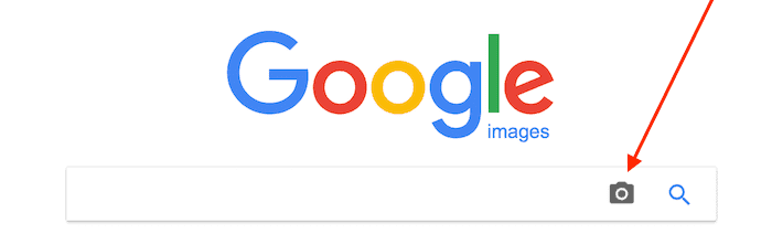 Google Reverse Image Search camera icon