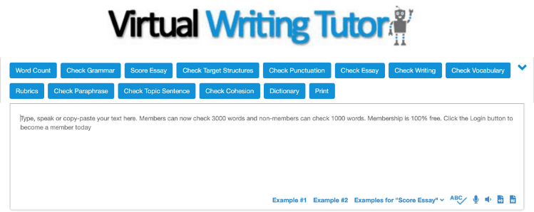 virtual writing tutor