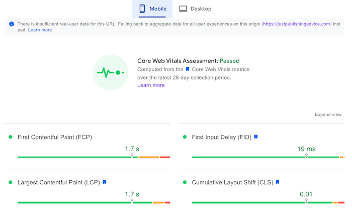 Core web vitals