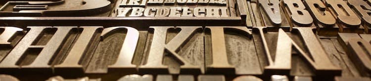 printing type letters