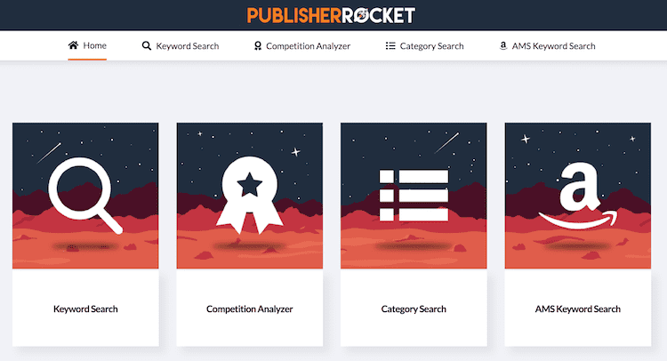 publisher rocket main menu