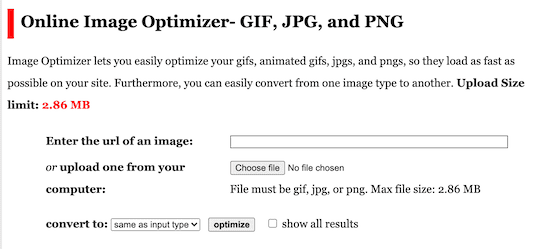 Online Image Optimizer