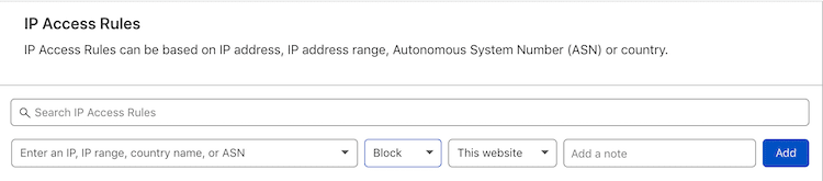 Cloudflare block