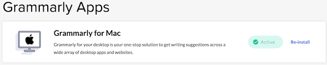 Install Grammarly Desktop for Mac