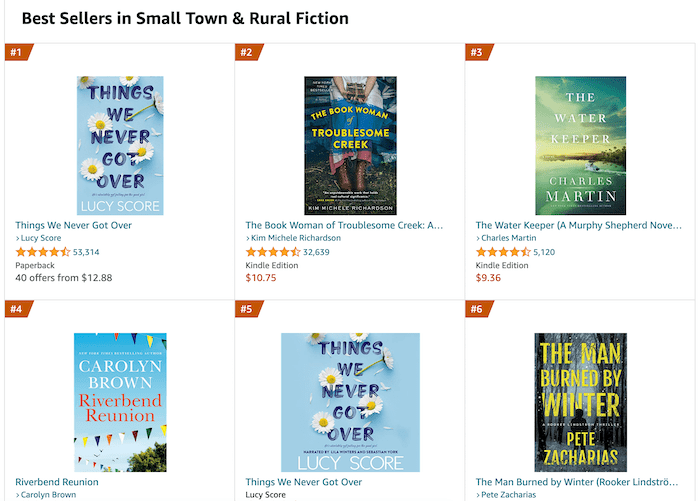 Bestsellers in Small Town & Rural Fiction