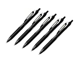 Stilo cu cerneală gel uscată Zebra Sarasa negru (JJ31-BK), 0,5 mm fin, 5 pixuri per pachet (import din Japonia)