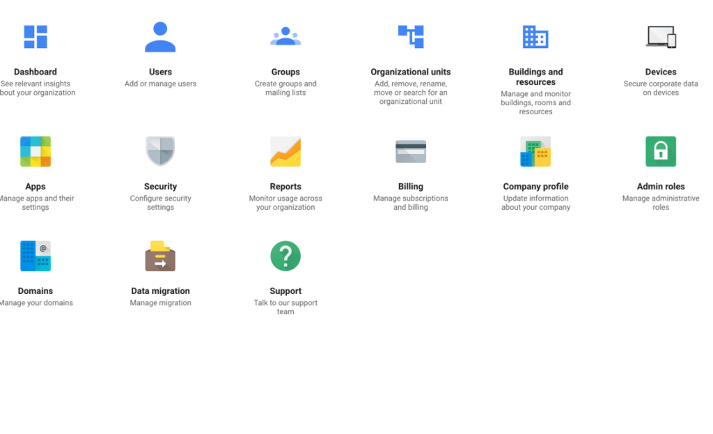 La console di amministrazione di G Suite - Recensione di G Suite