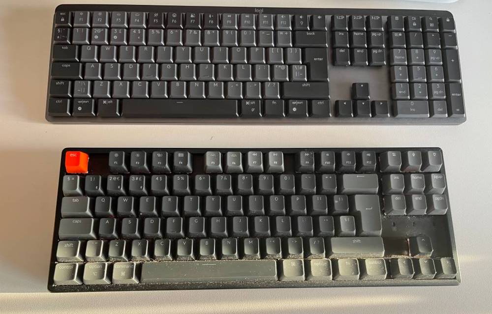 Meilleur clavier pour les écrivains : Logitech Mechanical contre le Keychron K10