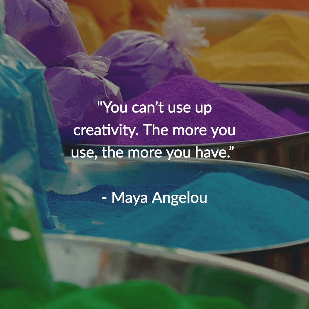 Frase de creatividad de Mary Angelou