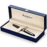 Waterman Expert Black Ballpoint Pen CT, punta media, tinta azul