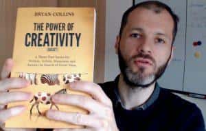 Bryan Collins con il suo libro The Power of Creativity