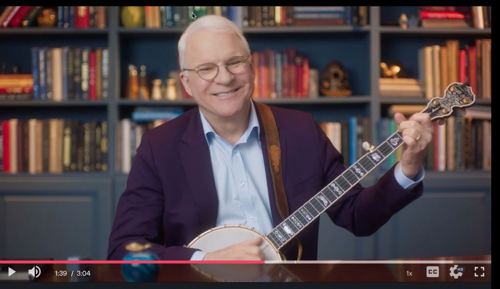 Examen de la classe de maître de Steve Martin