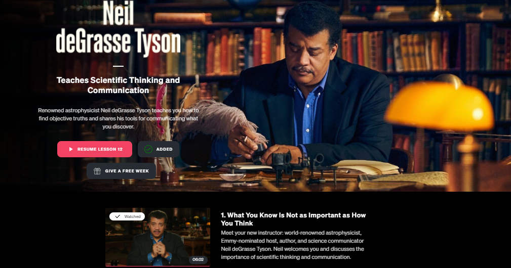 Clase magistral de Neil deGrasse Tyson