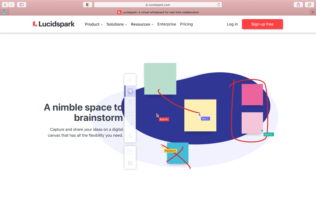 Software para Brainstorming: Lucidspark