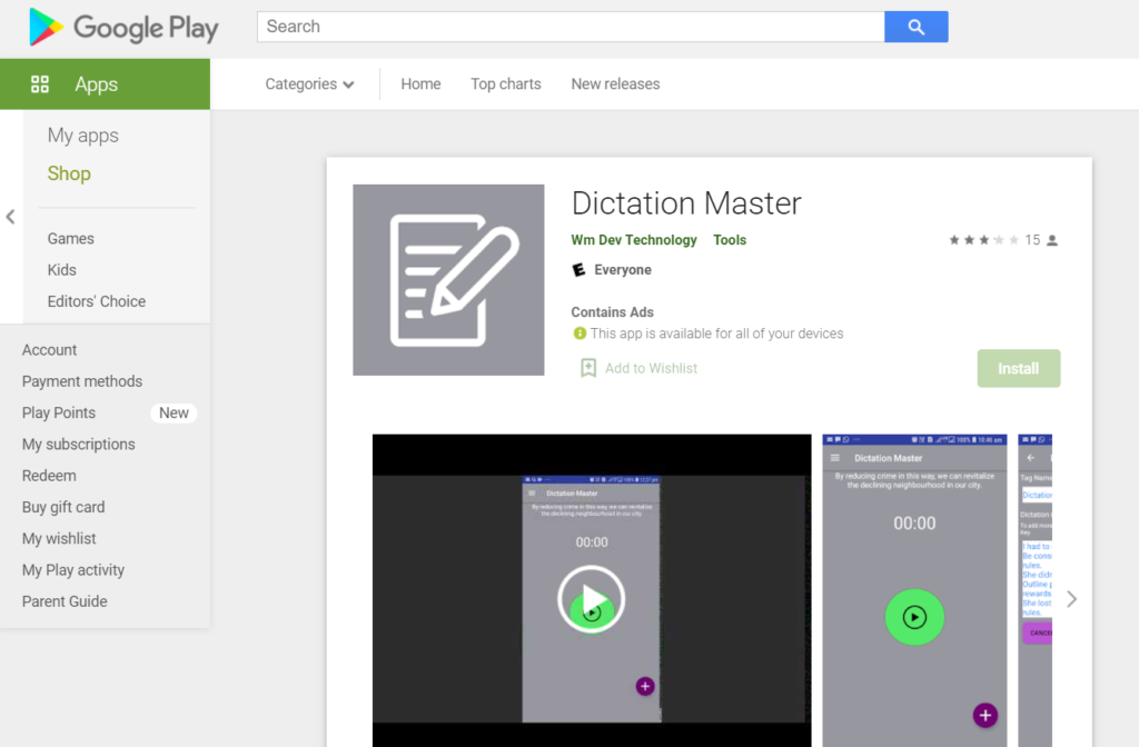 เขียนตามคำบอกได้ทุกที่โดยใช้แอป Dictation Master