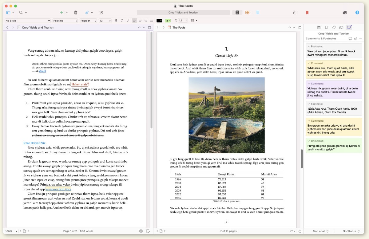 Logiciel de carte de notes de recherche : Scrivener