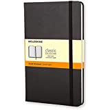 Moleskine Classic Notebook ، غلاف صلب ، كبير (5 'x 8.25') مسطر / مسطر ، أسود ، 240 صفحة