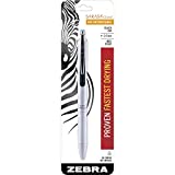 Pen Zebra Pen Sarasa Grand retractabil cu cerneală gel, butoi alb, vârf mediu, 0,7 mm, cerneală neagră, 1 număr (45101)