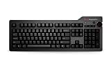 Das Keyboard 4 Professional有線メカニカルキーボード、Cherry MXブラウンメカニカルスイッチ、2ポートUSB 3.0ハブ、ボリュームノブ、アルミトップ（104キー、ブラック）