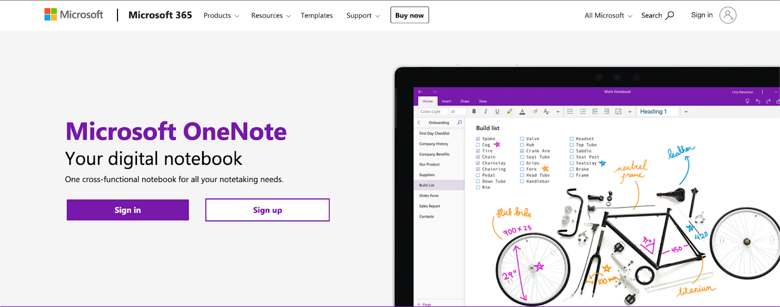 OneNote frente a Evernote