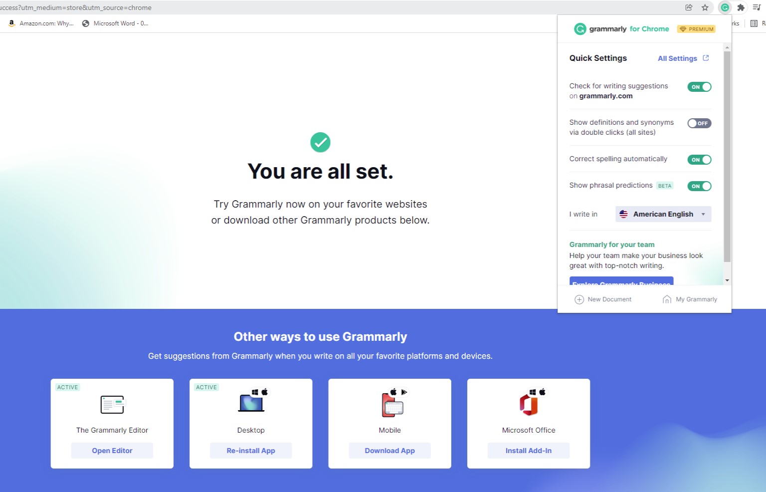 grammarly を使用して文法をチェックする方法は?