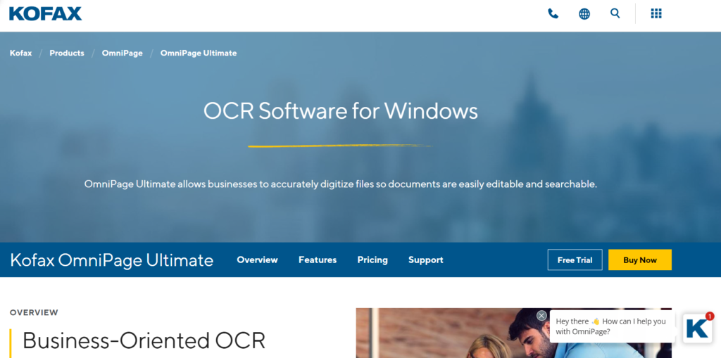 Cel mai bun software OCR: OmniPage Ultimate