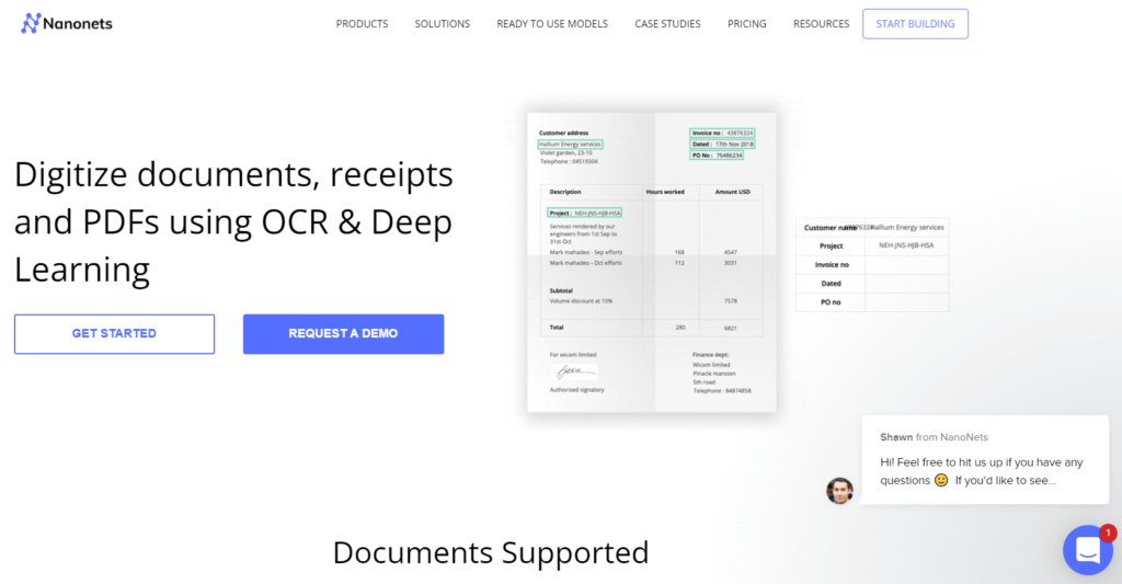 최고의 OCR 소프트웨어: Nanonets