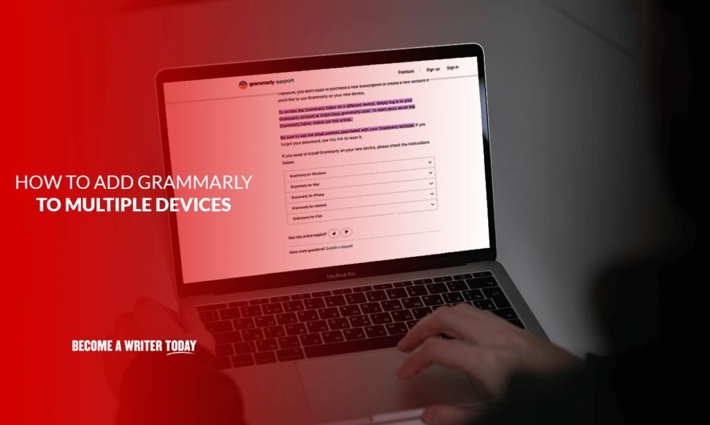 Cómo agregar Grammarly a múltiples dispositivos