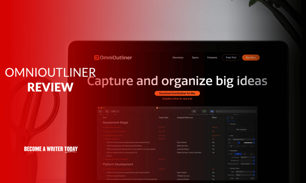 Обзор OmniOutliner