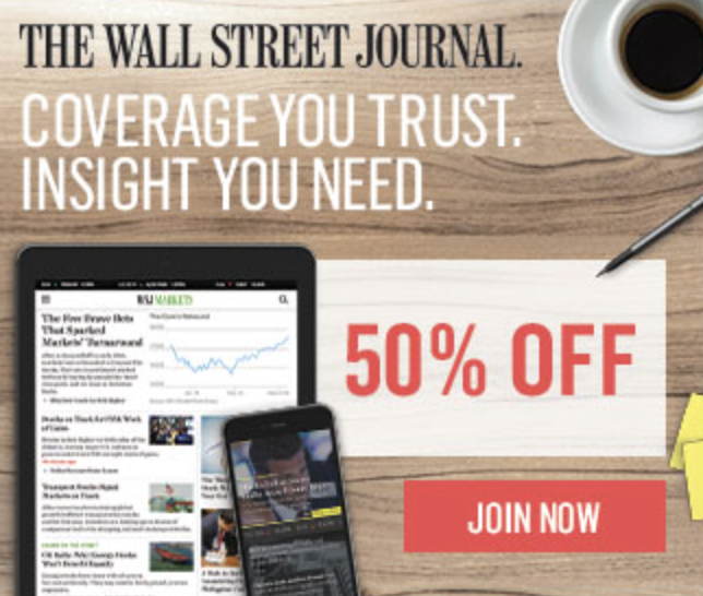 Únase al Wall Street Journal