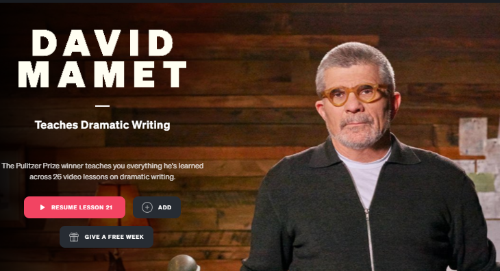 David Mamet 教授戲劇寫作