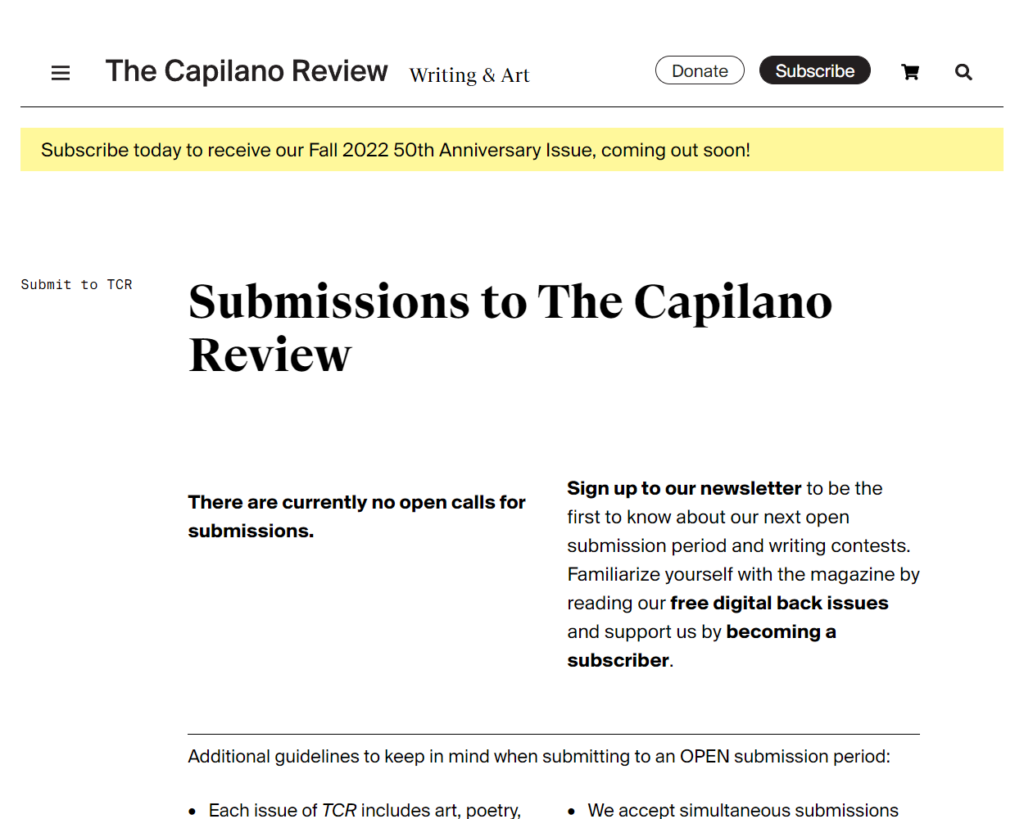 La revue Capilano