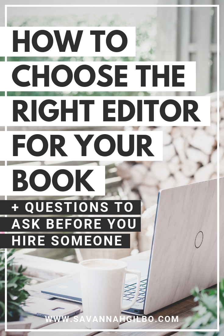 Cómo elegir el tipo de editor adecuado para su libro | Savannah Gilbo - Un buen editor puede ayudarte a convertirte en un mejor escritor. ¡Aprenda todo sobre los diferentes tipos de editores y cómo elegir el editor adecuado para su libro en esta publicación! #escribo #consejosdeescritura #comunidaddeescritura