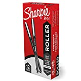 ปากกาโรลเลอร์บอล SHARPIE หัวลูกศร (0.7 มม.) สำหรับเส้นหนา หมึกสีดำ 12 จำนวน