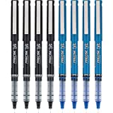 Pilot Precise V5 Premium Rolling Ball Pens, Extra Fine Point, Tinta Hitam dan Biru, 8 Hitungan (16411)