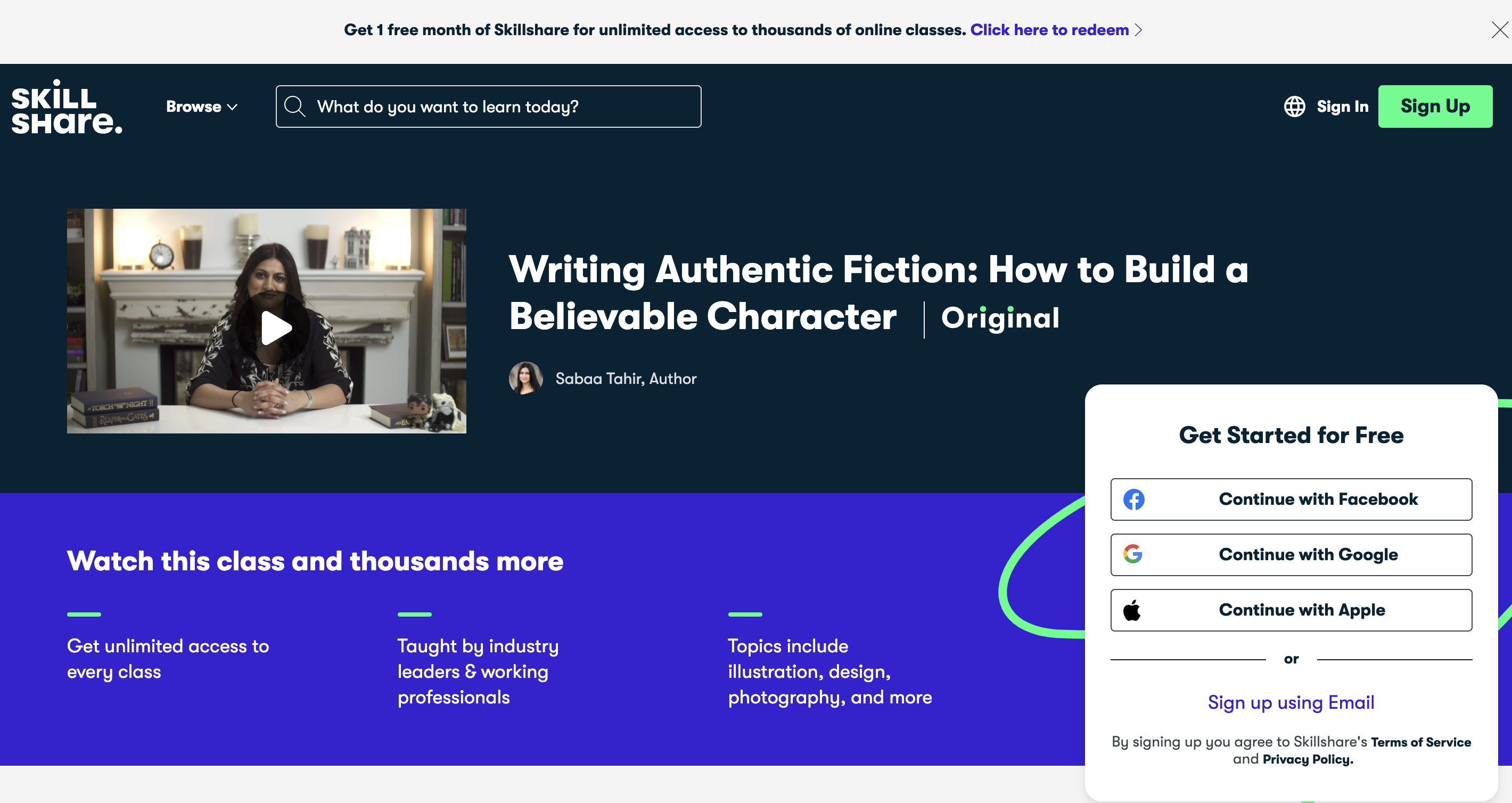 Escribir ficción auténtica: cómo construir un personaje creíble por SkillShare