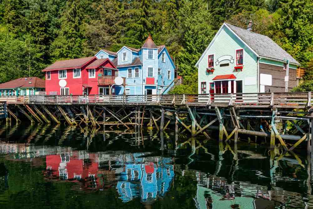 Ketchikan, Alaska. Creek Street, la storica Broadwalk