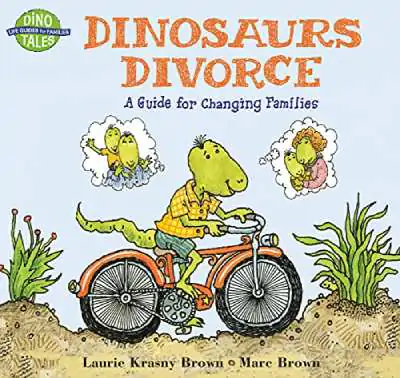 Okładka książki Dinosaurs Divorce autorstwa Marca Browna