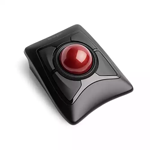 Kensington Expert Wireless Trackball Mouse (K72359WW) Hitam, 3,5" x 6,1" x 8"