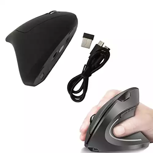 Mouse Ergonomis Nirkabel, Jelly Comb