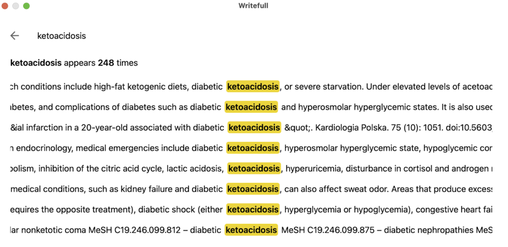 Ricerca della lingua Writefull