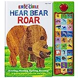 World of Eric Carle, Hear Bear Roar 30-Button Animal Sound Book - Ottimo per le prime parole - PI Kids