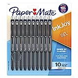 Paper Mate InkJoy 펜, 젤 펜, 중간 포인트(0.7mm), 검은색, 10개